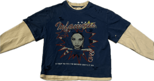 Showcase Infamous Trip To Tokyo Double Layer Shirt Blue