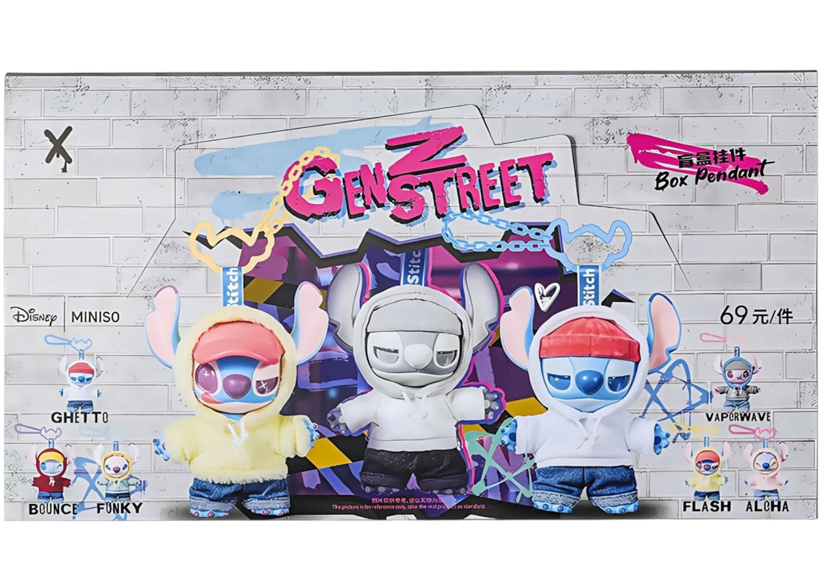 Miniso Disney Stitch GenZ Street Series Pendent Sealed Case Single Box