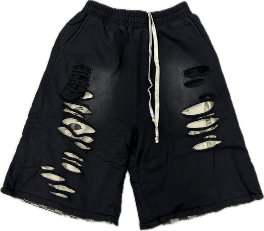 Reversible 3/4 Sweat Shorts