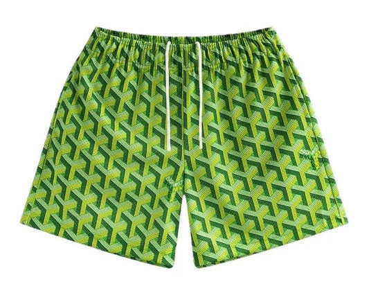 Bravest Studio Green Goyard Shorts