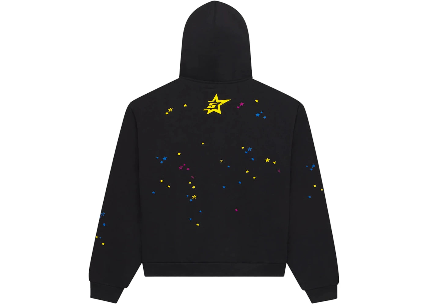 Sp5der Punk V2 Zip Up Hoodie Black