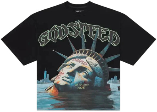 Godspeed Sunken Liberty T-shirt Black Wash