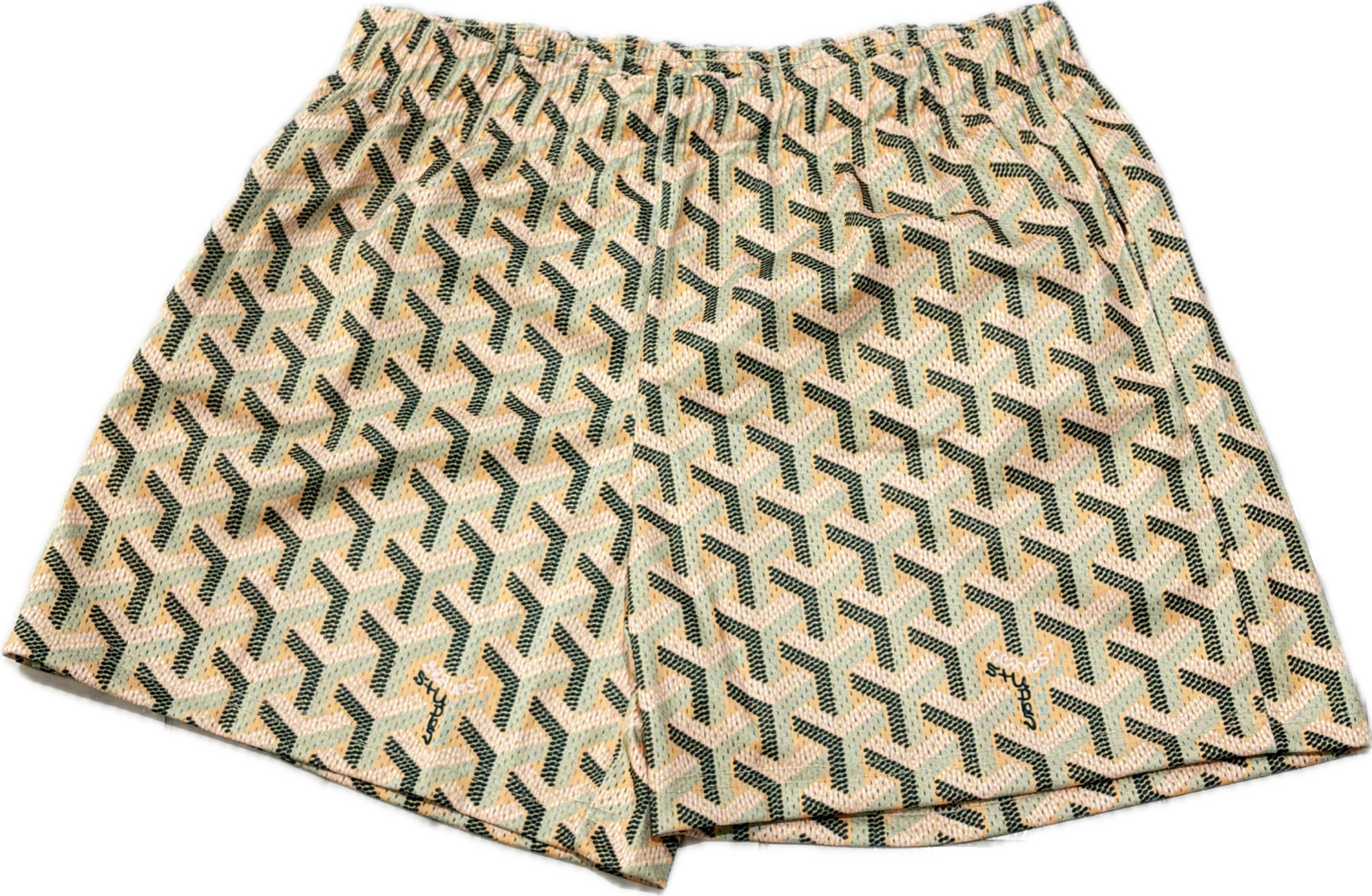 Bravest Studios Orange/Green Goyard Shorts