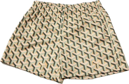 Bravest Studios Orange/Green Goyard Shorts