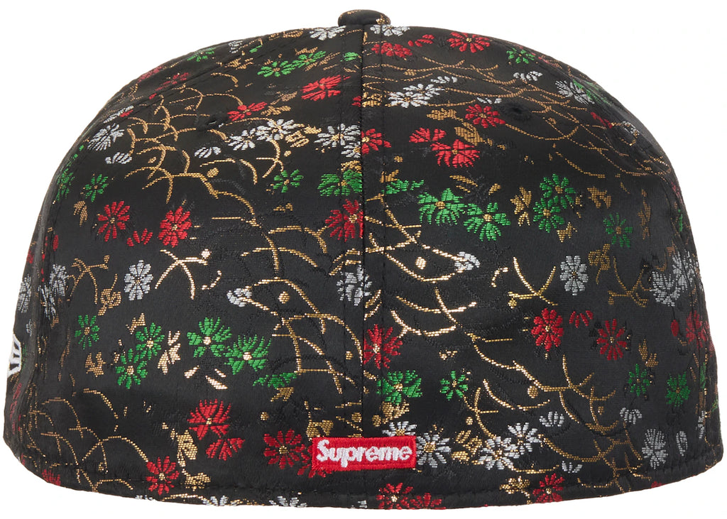 Supreme Floral Jacquard New Era 59Fifty Fitted Hat Black
