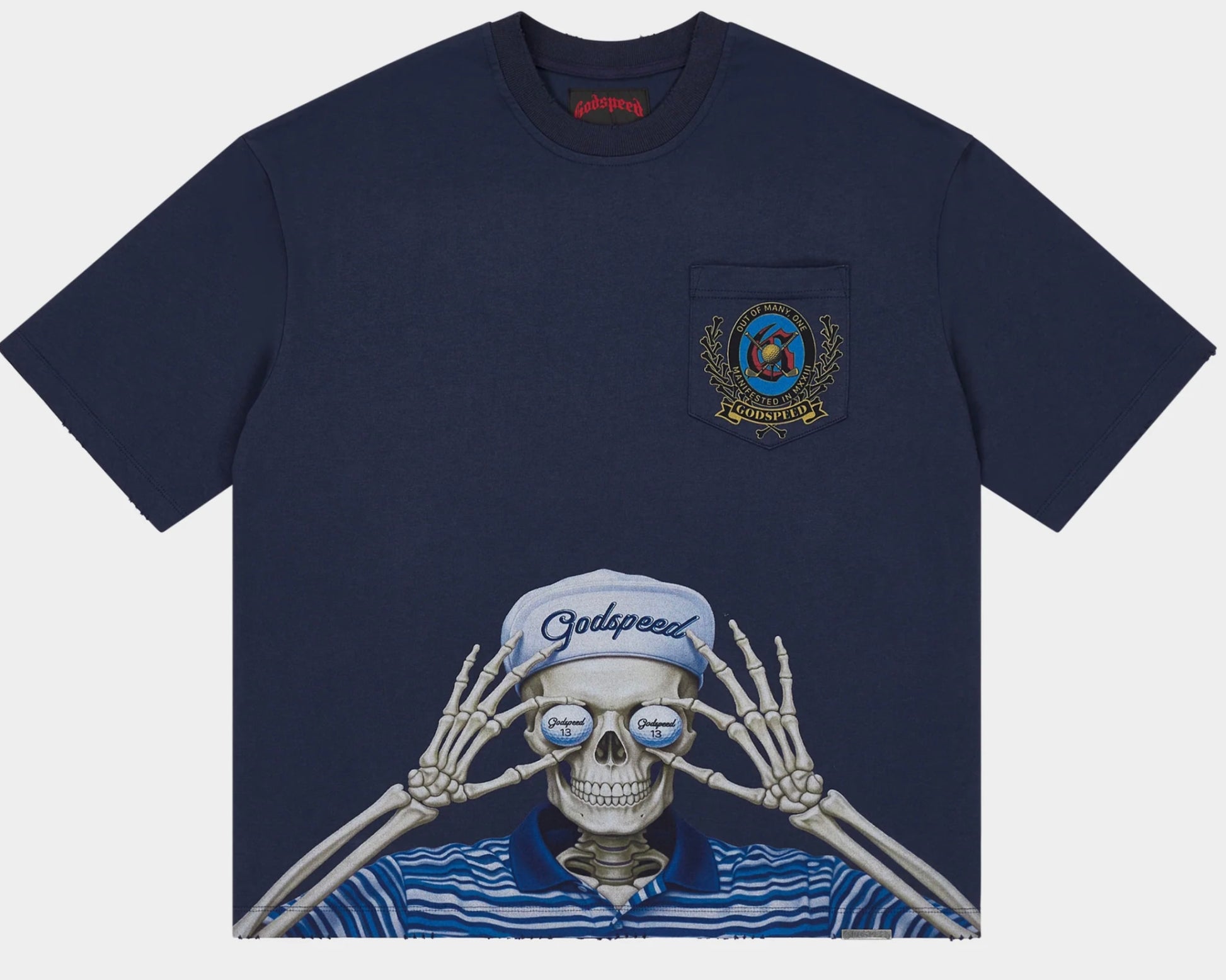 Godspeed Golf Days Pocket T-shirt (Navy)