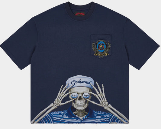 Godspeed Golf Days Pocket T-shirt (Navy)
