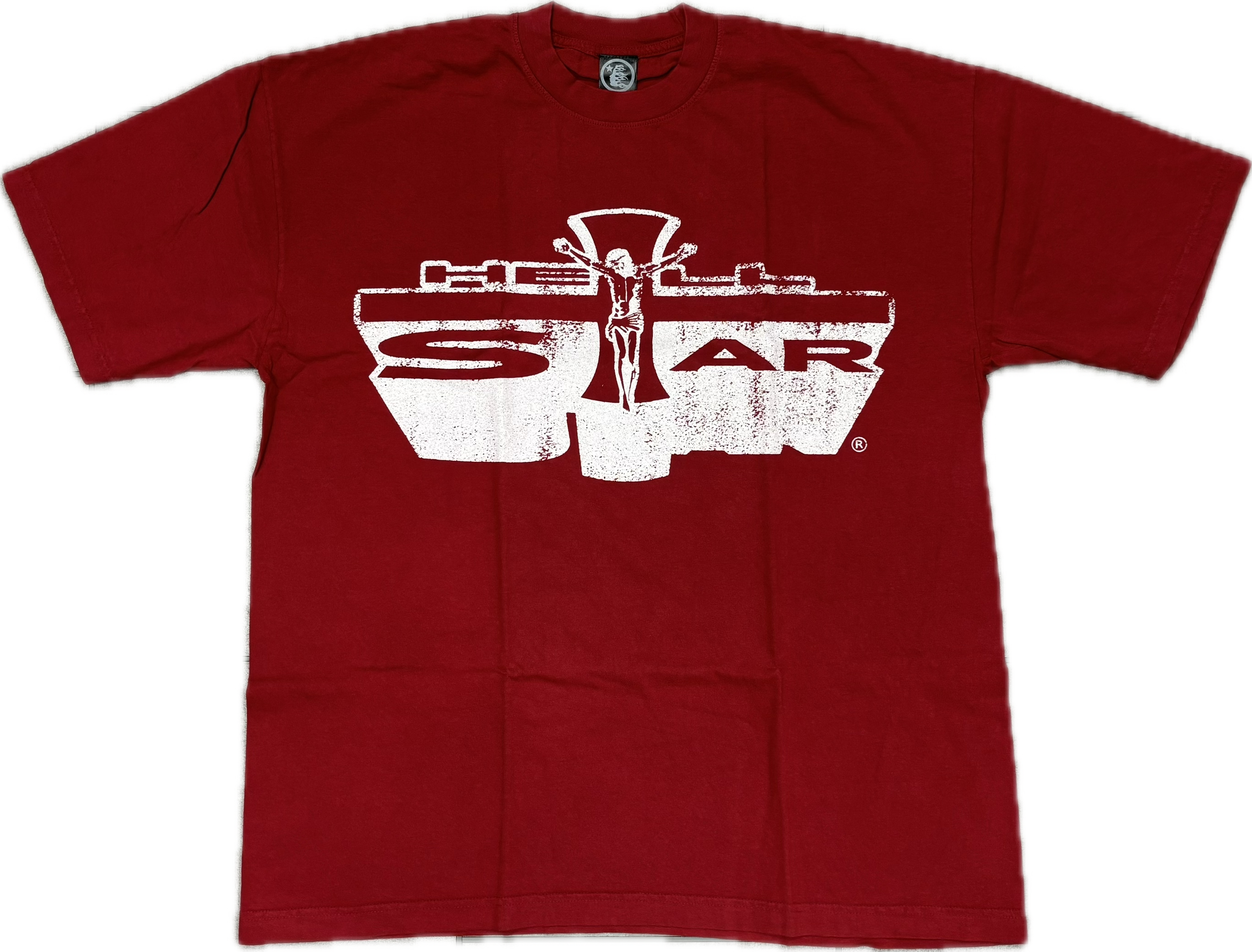 Hellstar Jesus Tee Burgundy 