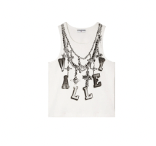 Vale Chain Tank Top White