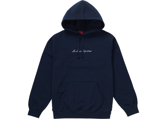Supreme Le Luxe Hooded Sweatshirt Navy
