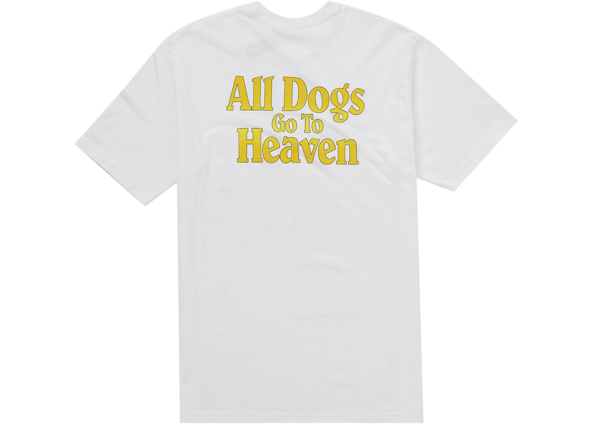 Supreme All Dogs Go To Heaven Tee White