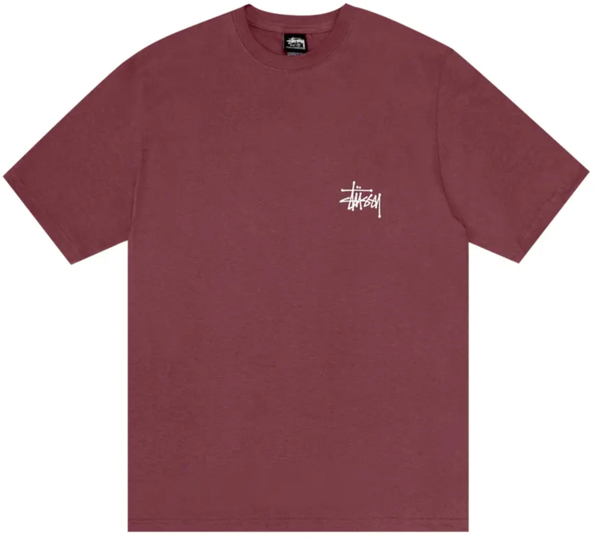Stussy Basic T-Shirt Oxblood