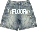 Floor 914 Jean Shorts Blue Wash