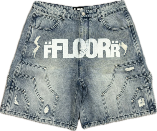 Floor 914 Jean Shorts Blue Wash
