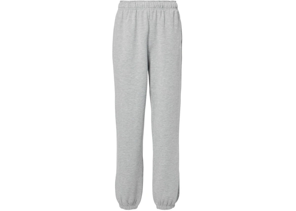 Alo Yoga Accolade Cotton-Blend Sweatpants Athletic Heather Grey