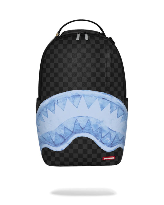 Black Sprayground Bookbag Blue Mouth