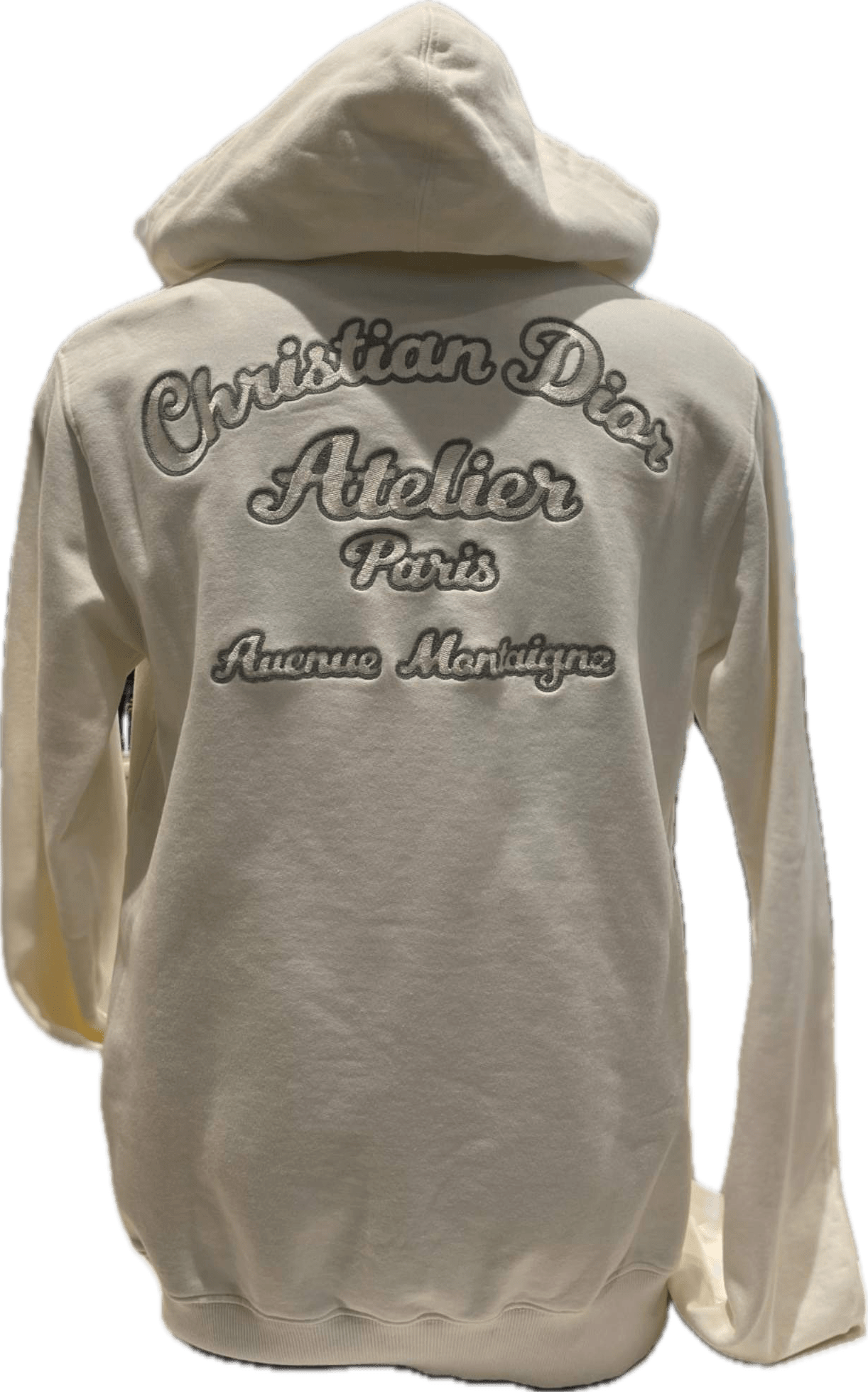 Dior Atelier Embroidered Hoodie White