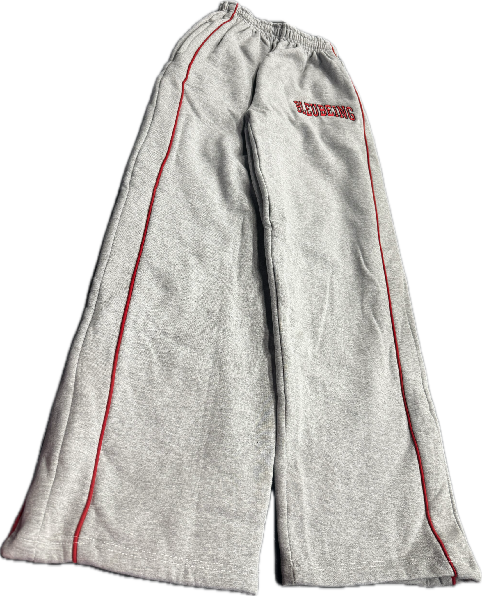 Showcase Bleubeing Grey Red Stripe Sweats