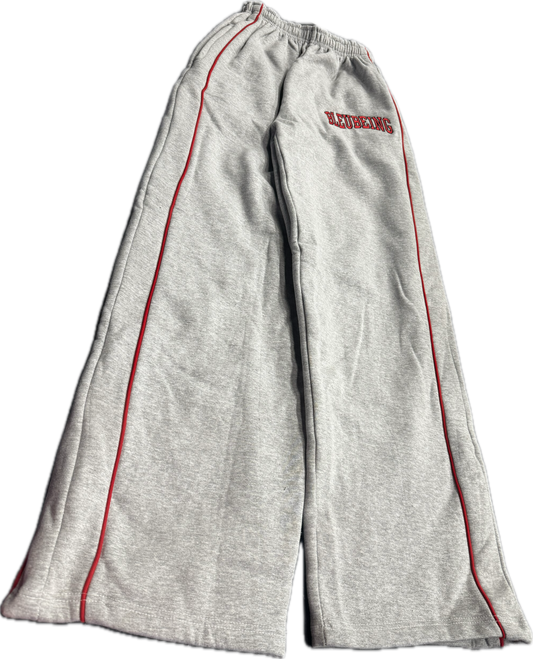 Showcase Bleubeing Grey Red Stripe Sweats