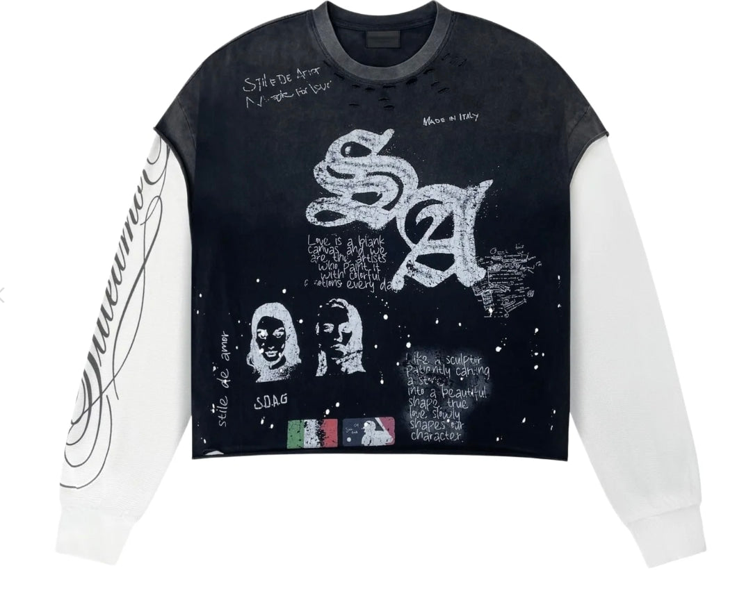 Stile De Amor Black Sqaudra Longsleeve