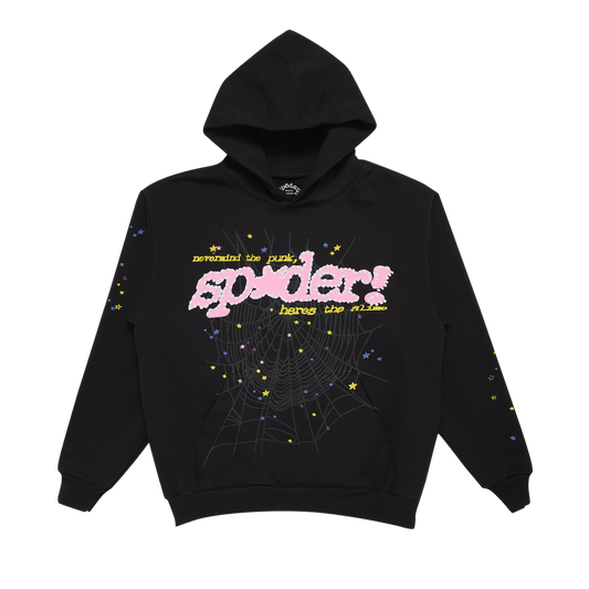 Sp5der P*nk V2 Hoodie 'Black'