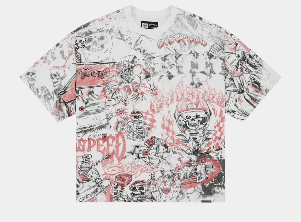 Godspeed Sketch Archive Tee White