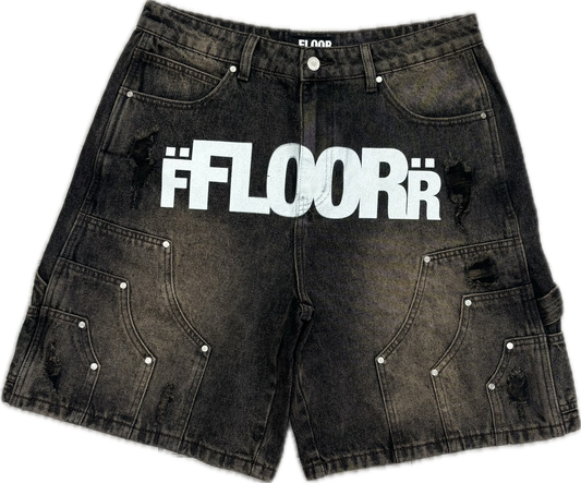 Floor 914 Jean Shorts Rust Wash