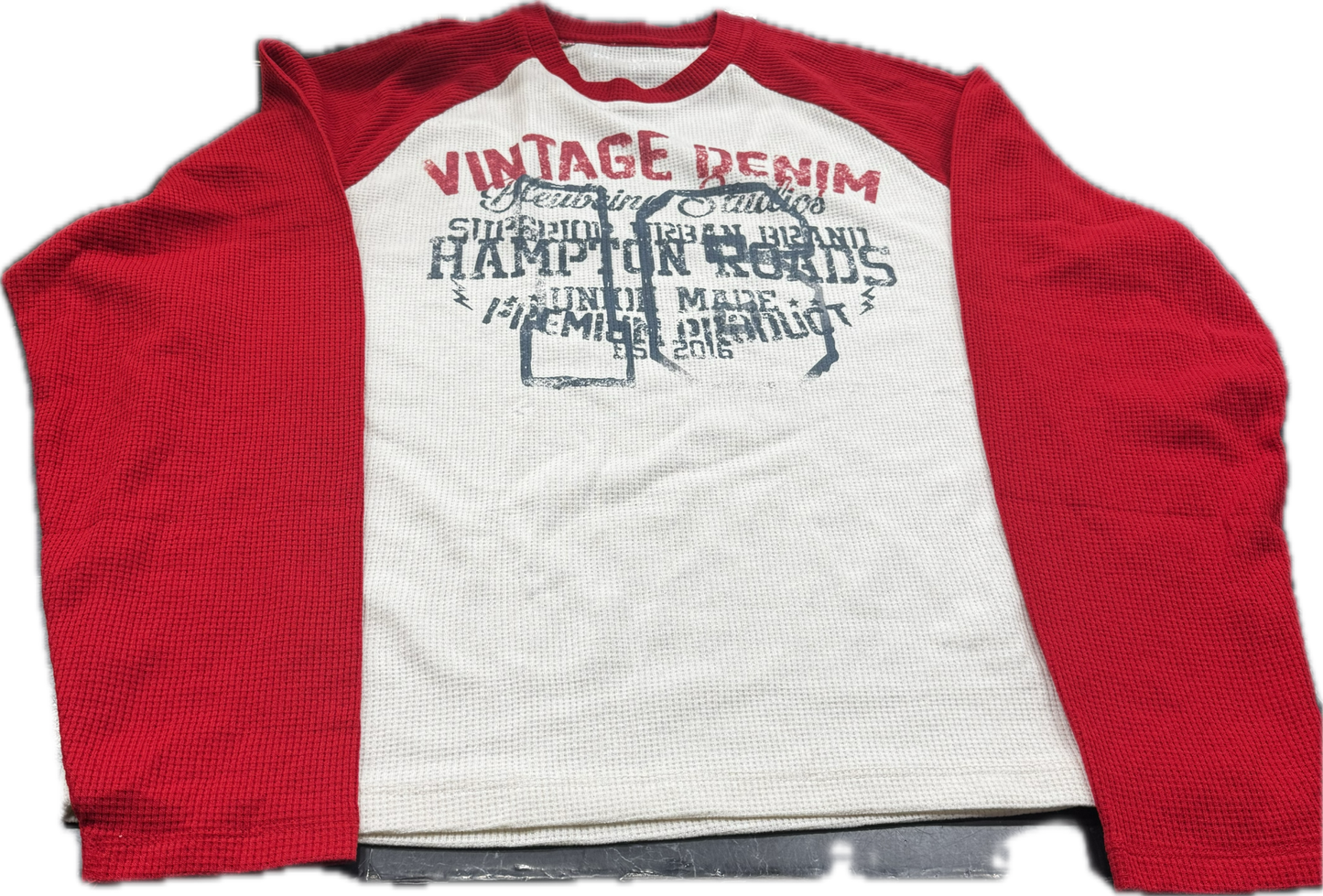 Showcase Bleubeing Vintage Denim Raglan Long Sleeve