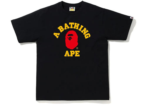 BAPE Colors College T-Shirt Black/Red