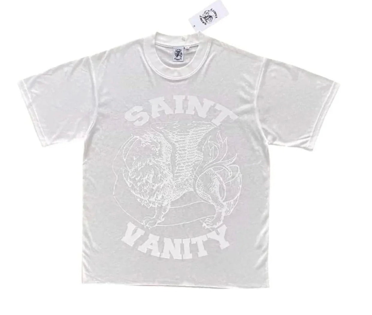 Saint Vanity Griffin Tee White Out Monochrome