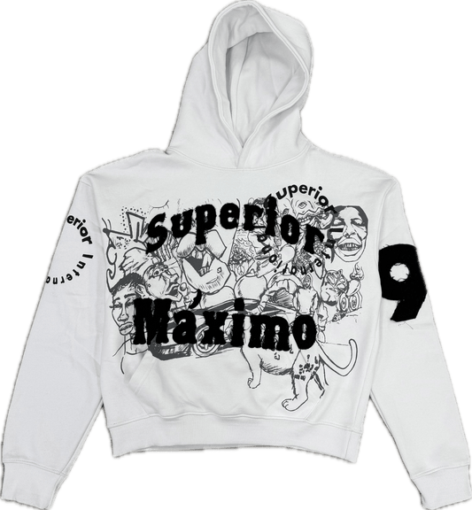 Top Superior Maximo Hoodie White/Black
