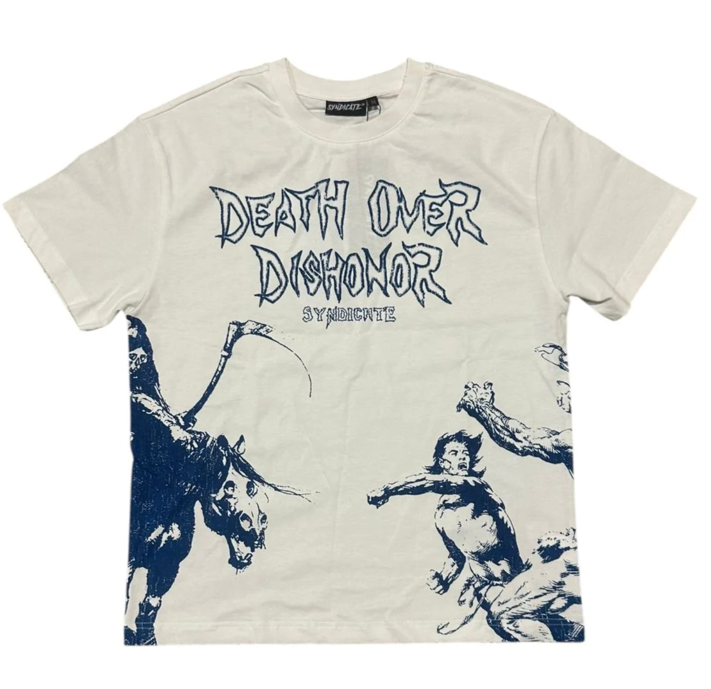 Syndicate Dishonor Tee White Blue