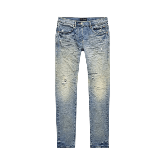 PURPLE BRAND Vintage Back Pocket Blowout Skinny Jeans 'Light Indigo'