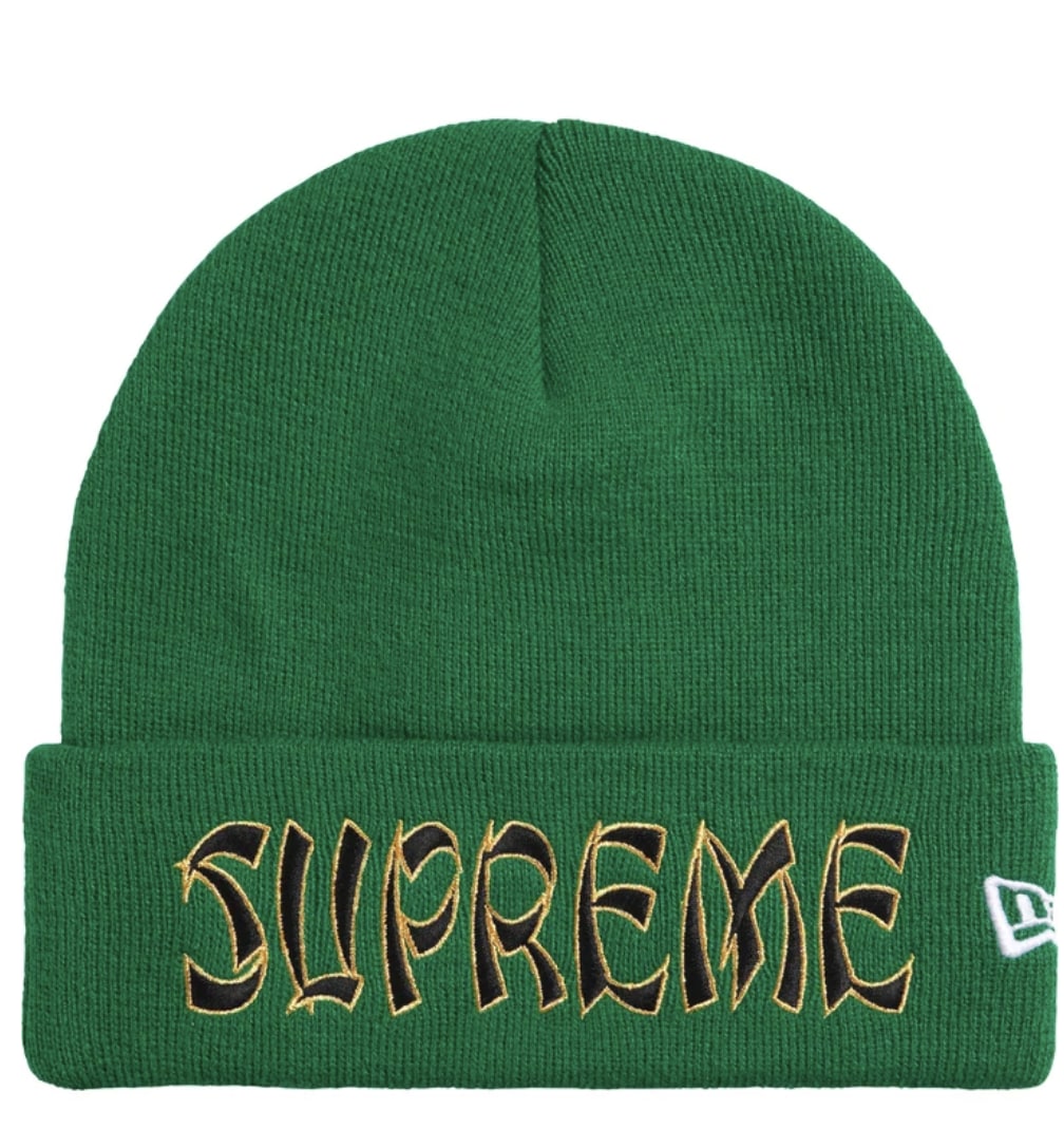 Supreme New Era Action Beanie Green