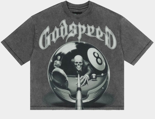 Godspeed 8Ball Grey Tee