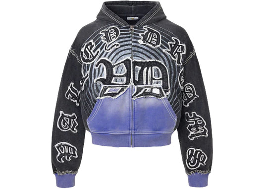 Vale Forever Hypnoytiq Zip Up Hoodie Black