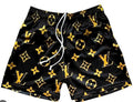 Bravest Studio Black LV Shorts Black/Yellow