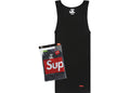 Supreme Hanes Tagless Tank Tops (3 Pack) Black