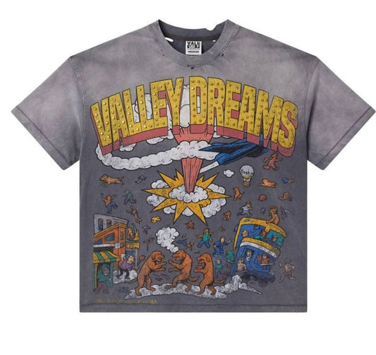 Vale Forever Faded Chaos Bling Tee "Gray"
