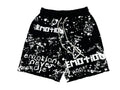 Mixed Emotions Black "Graffiti" Shorts