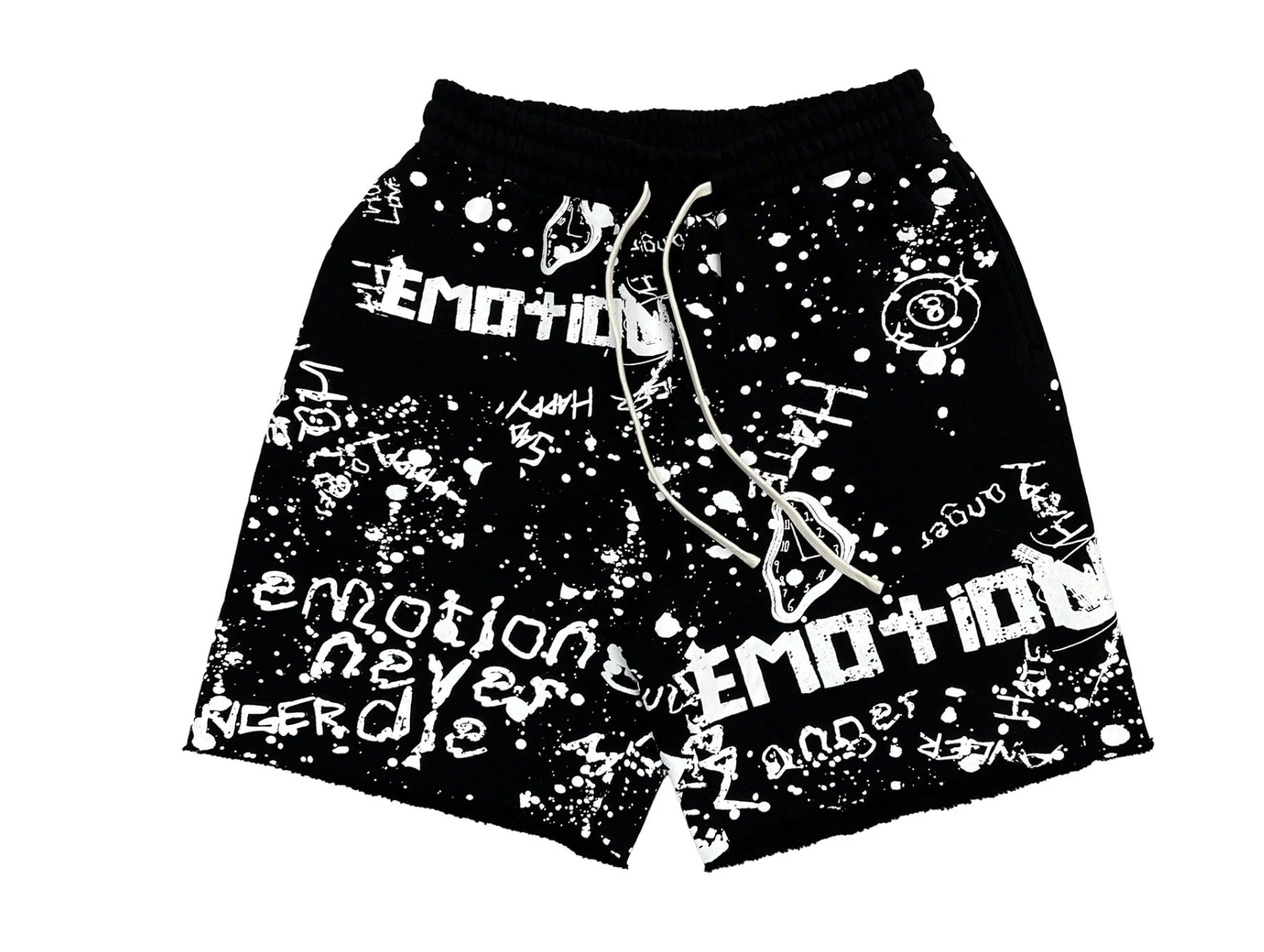 Mixed Emotions Black "Graffiti" Shorts