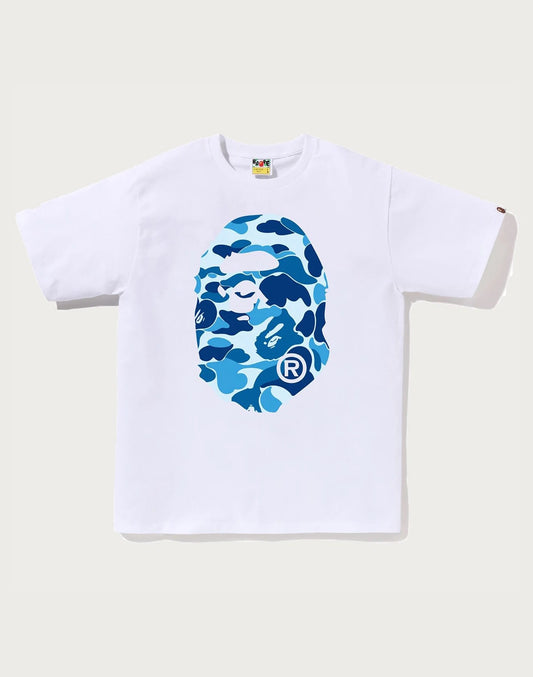 BAPE Color Camo Big Ape Head Tee White/Blue