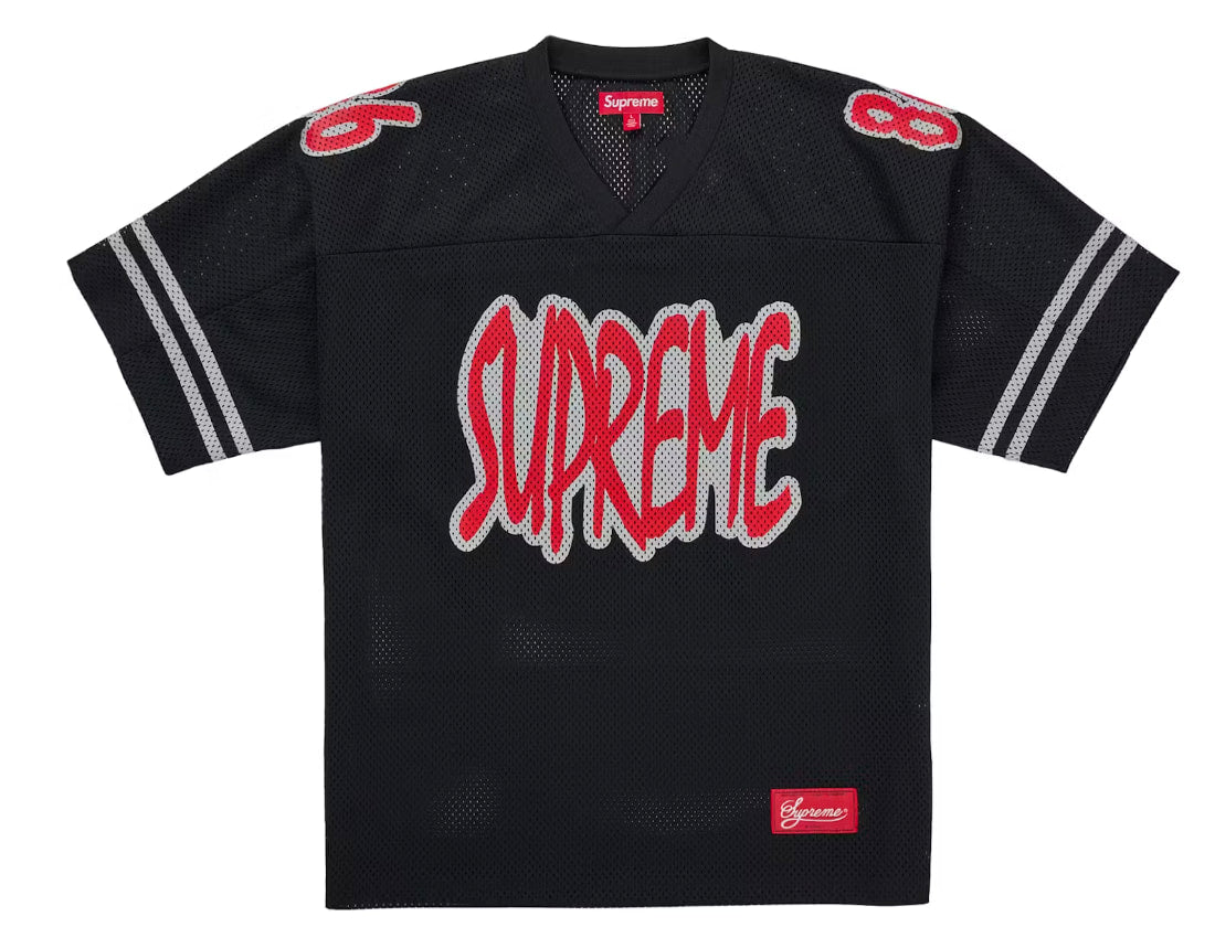 Supreme Reflective Football Jersey Black
