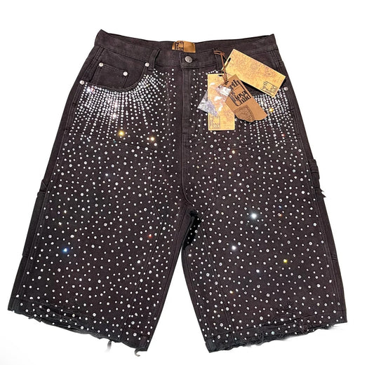 Birth Of Royal Child Diamond Jorts "Black"