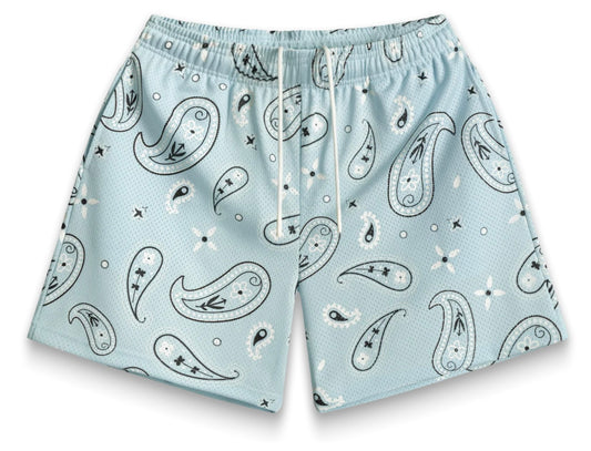 Bravest Studios Blue Bandana Shorts