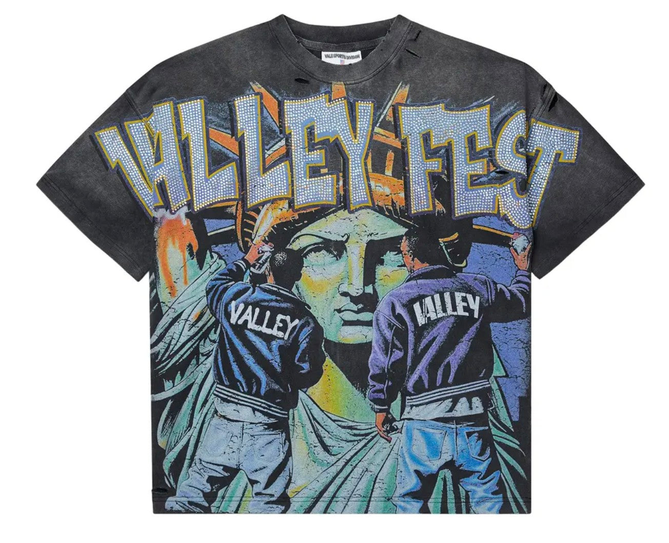 Vale Forever Bling Graffiti Tee 'Black'